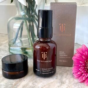 True Botanicals | Repair Nightly Treatment Serum 1oz  + Cleansing Balm